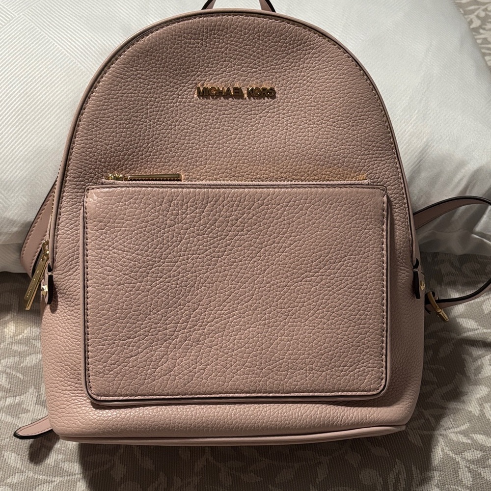 Michael Kors Pink Pebbled Leather Mini Backpack